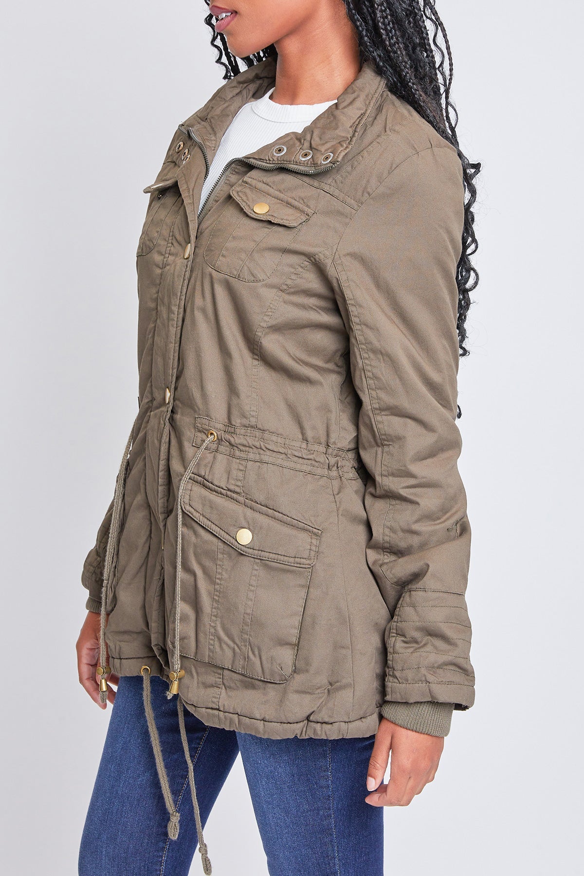 Women's Utility Jacket with Removable Hood