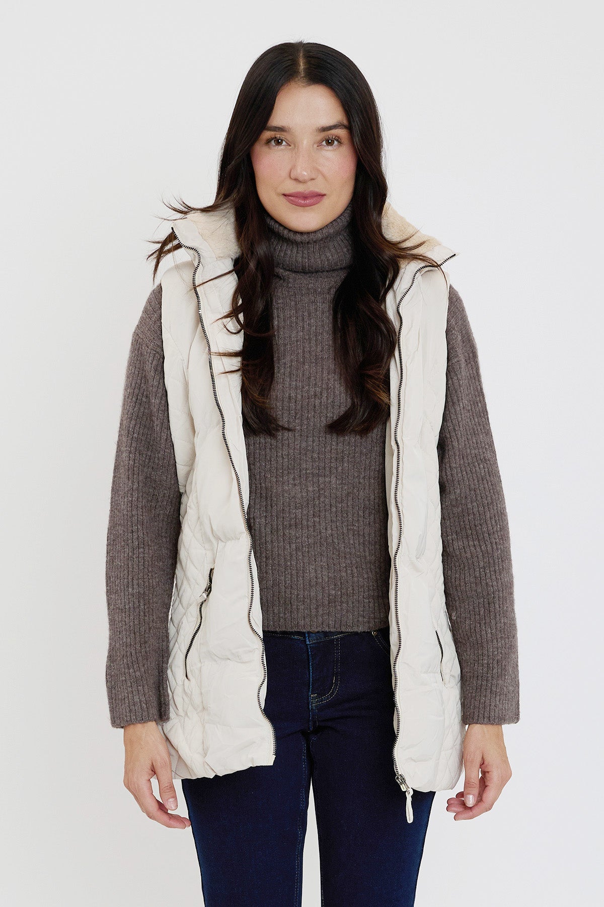 Faux Fur Puffer Vest