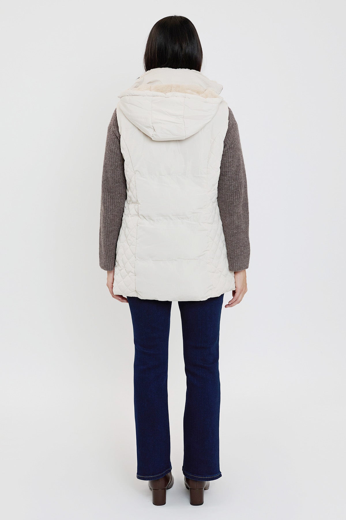 Faux Fur Puffer Vest