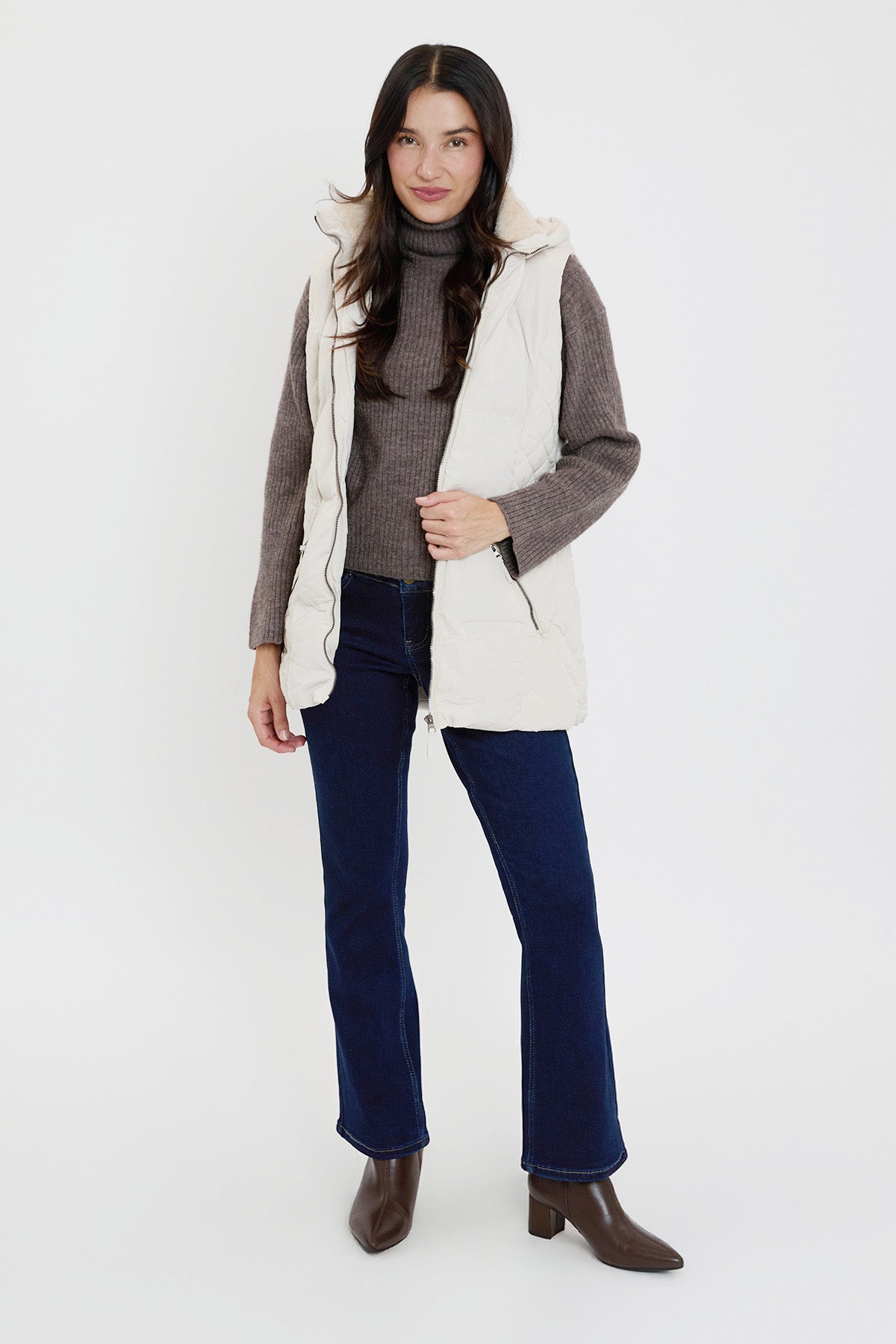 Faux Fur Puffer Vest