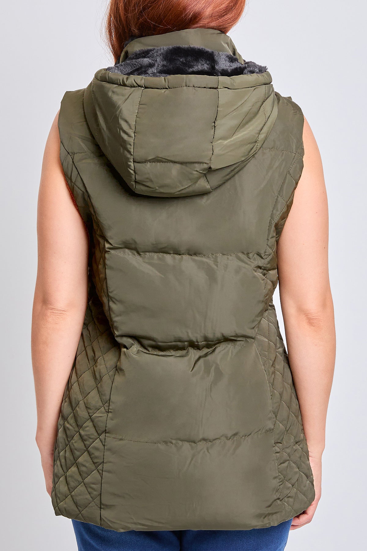 Faux Fur Puffer Vest