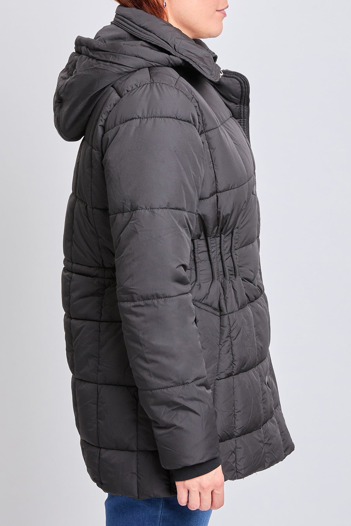 Detailed Snap Puffer Jacket