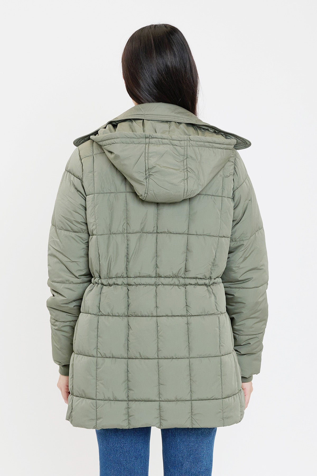 Detailed Snap Puffer Jacket
