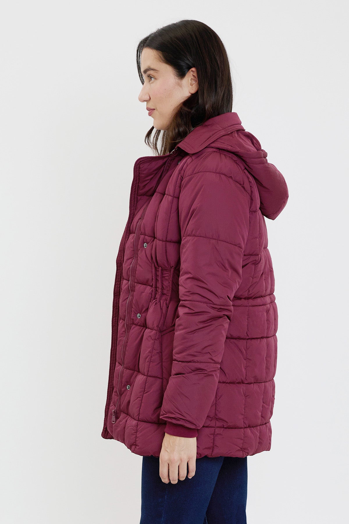 Detailed Snap Puffer Jacket