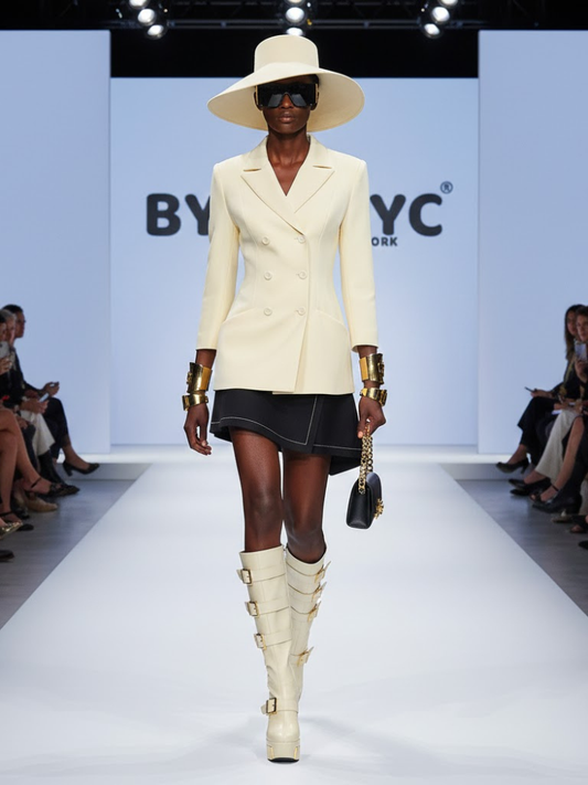 Jacket Yellow Women DUMBO NYFW Collection BYMANYC ® New York