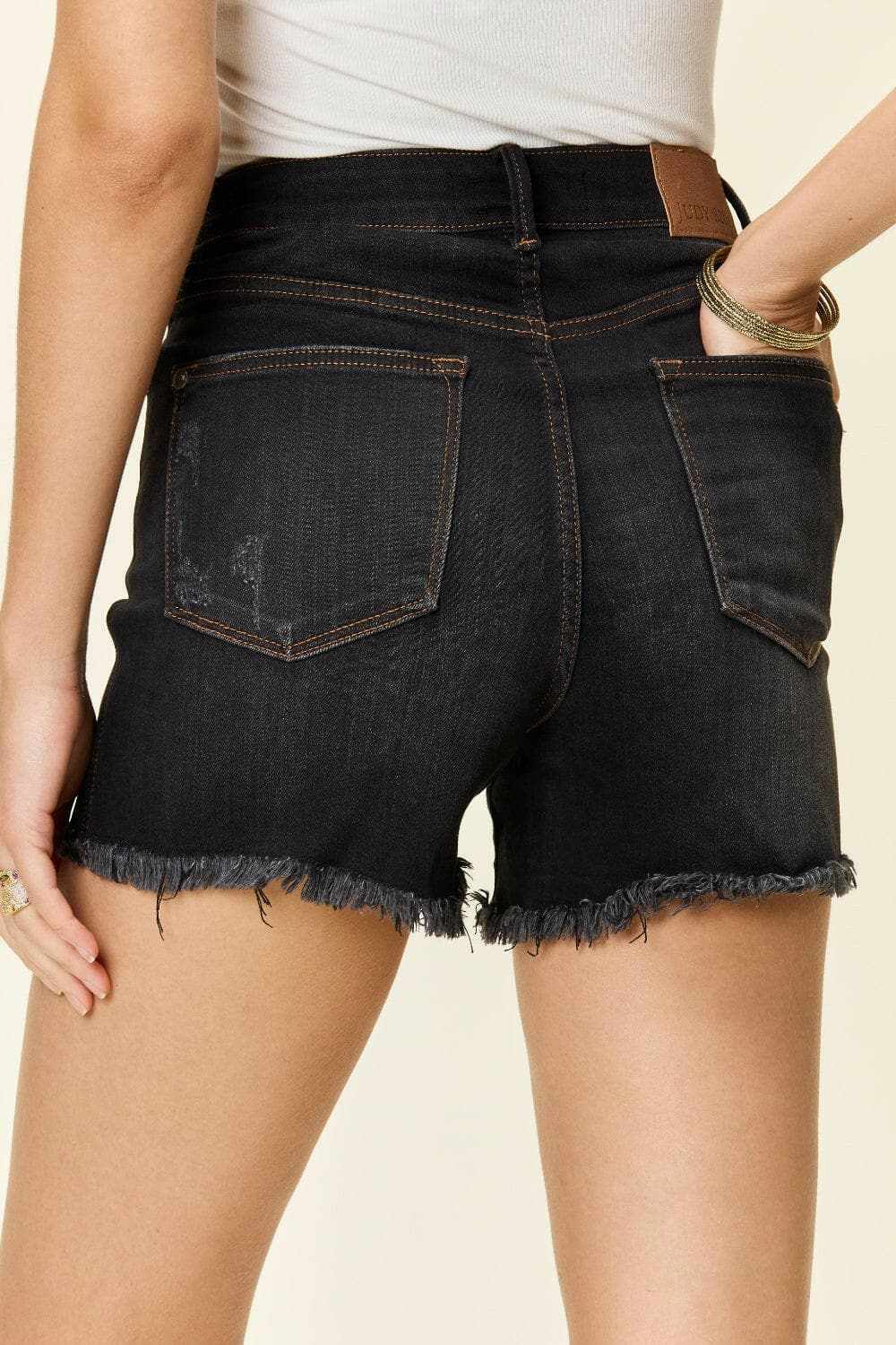 Trendsi Judy Blue tummy control shorts