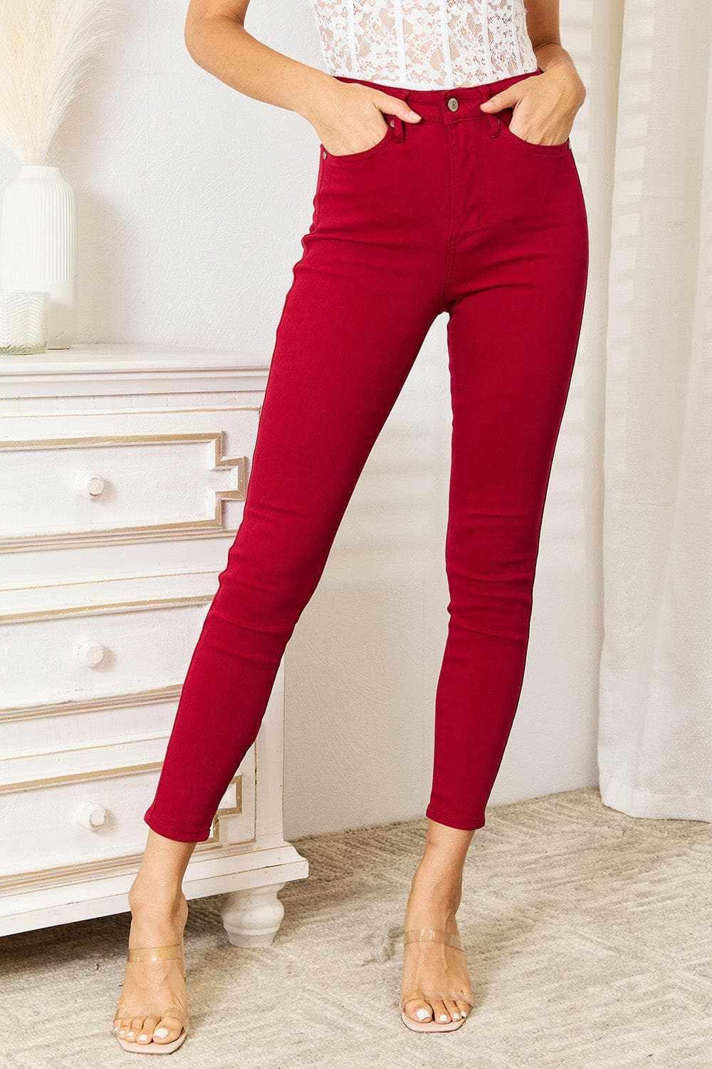 Trendsi Judy Blue tummy control skinny jeans