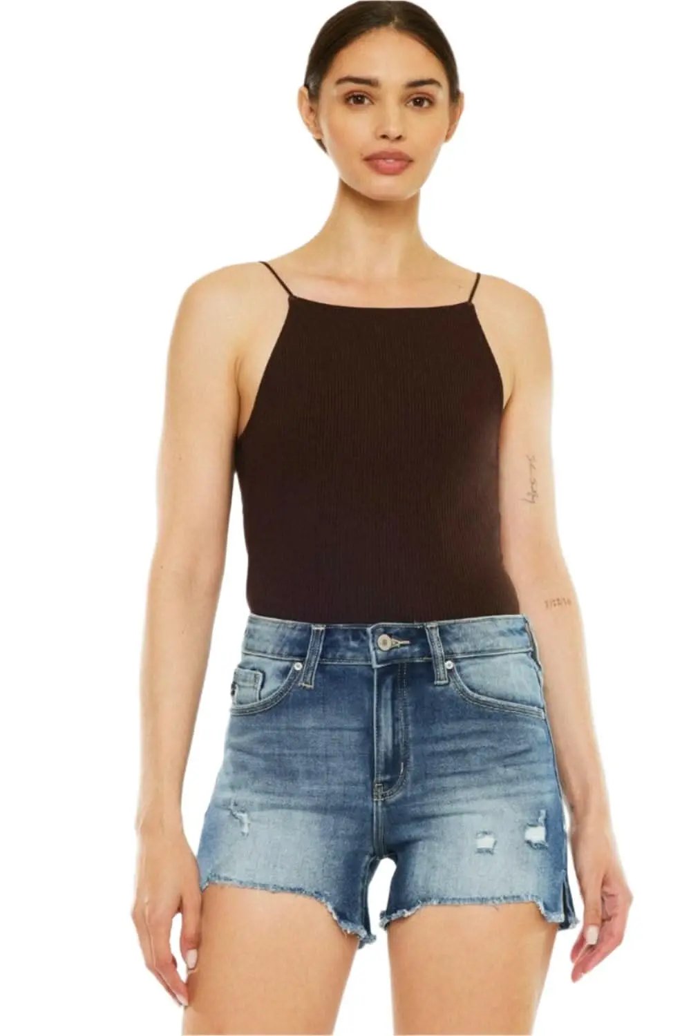 Trendsi Kancan Denim Shorts Women's High-Waisted Casual Jean Shorts Premium Fit