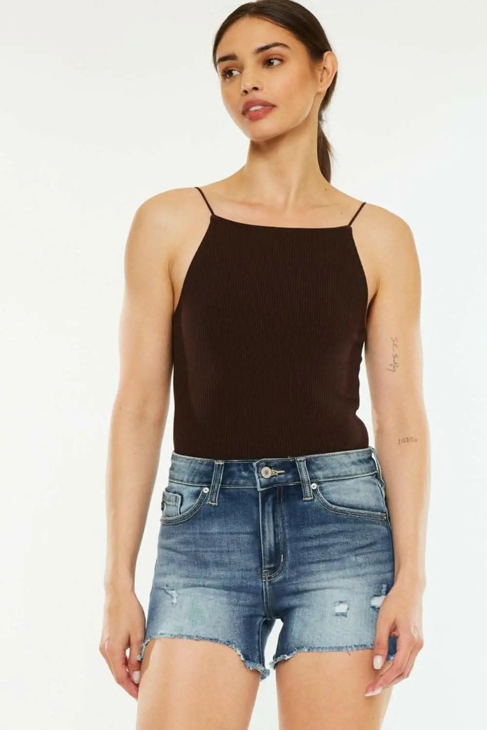 Trendsi Kancan Denim Shorts Women's High-Waisted Casual Jean Shorts Premium Fit