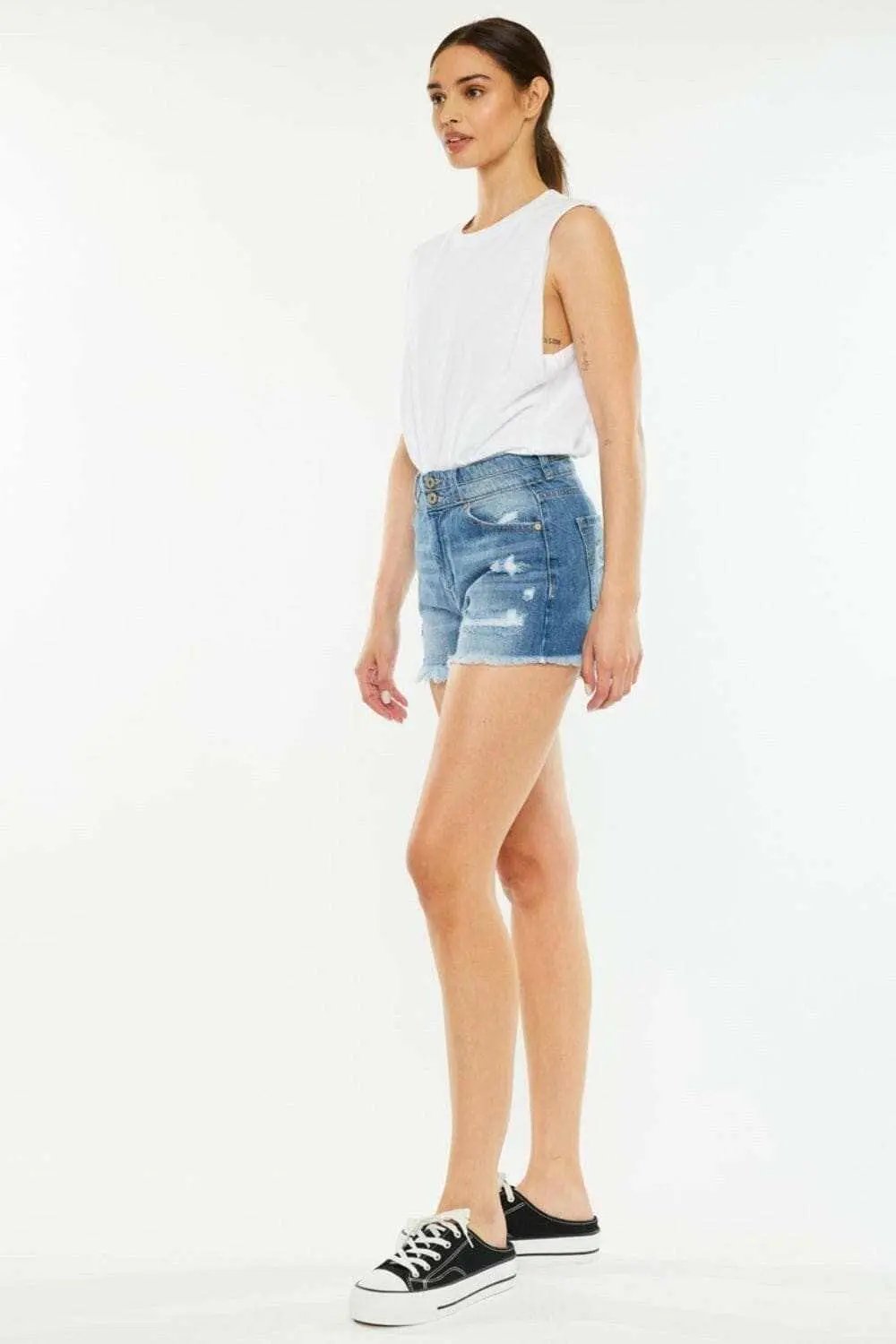 Trendsi Premium Kancan high rise denim shorts