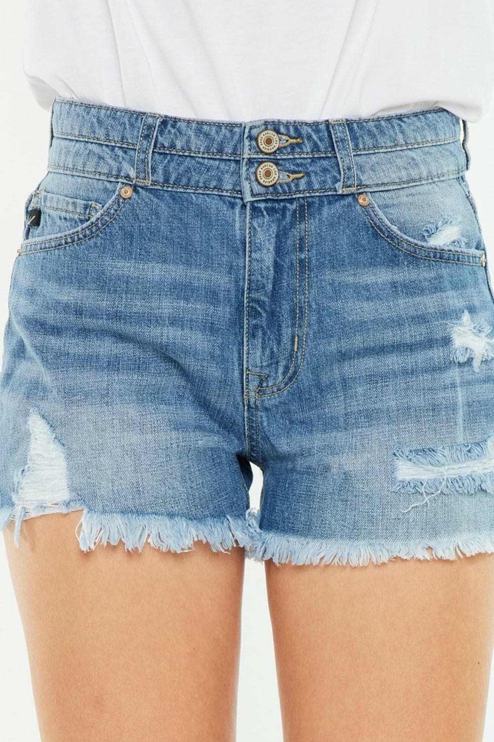 Trendsi Premium Kancan high rise denim shorts