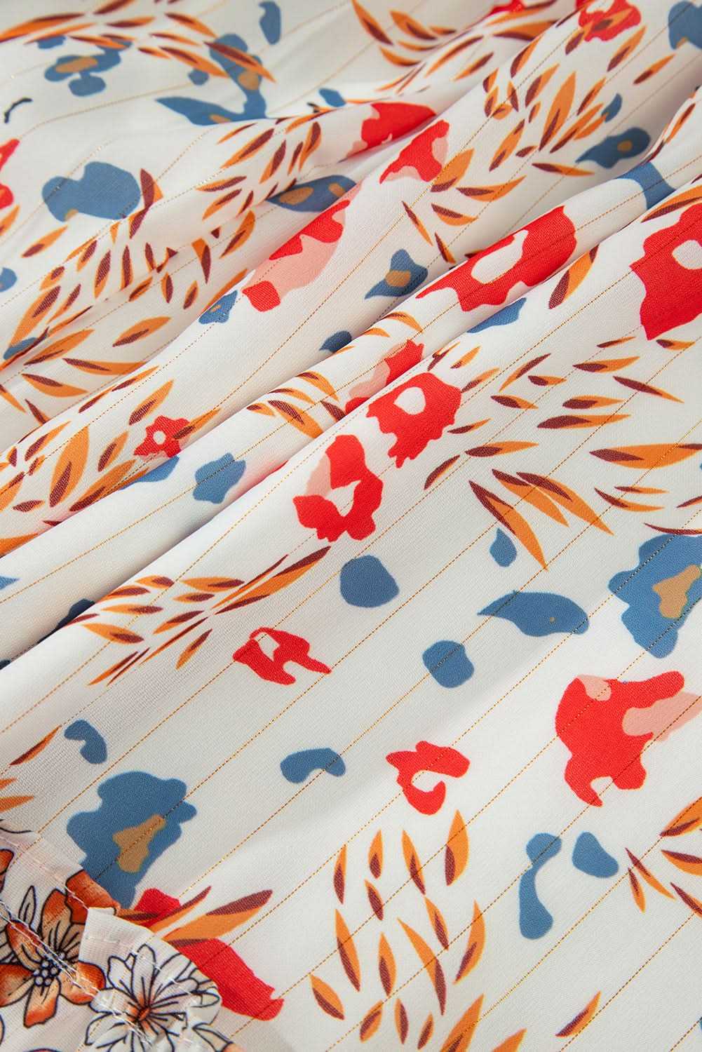 Love Salve Khaki Floral Maxi Dress Women's Fall Southern Belle Style + Comfy Fit