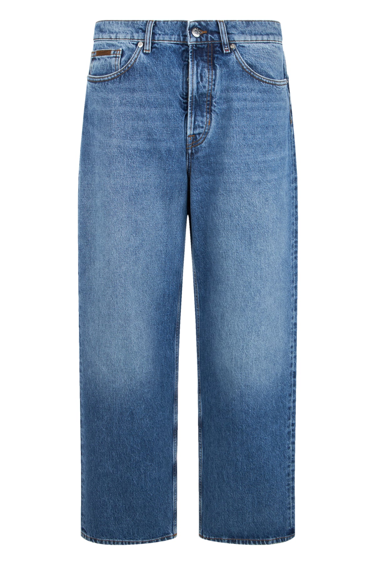 Straight Leg Denim Jeans