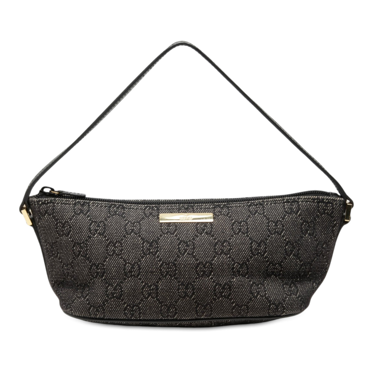 Shoulder Bag GG Boat Denim Grey (Pre-Owned)