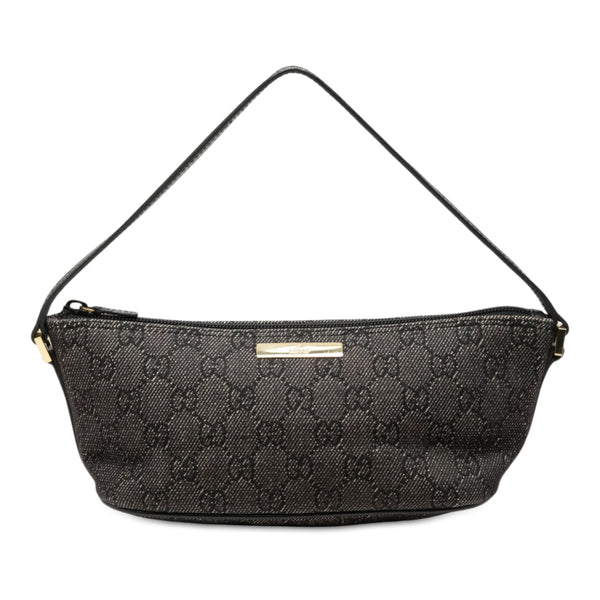 Shoulder Bag GG Boat Denim Grey (Pre-Owned)
