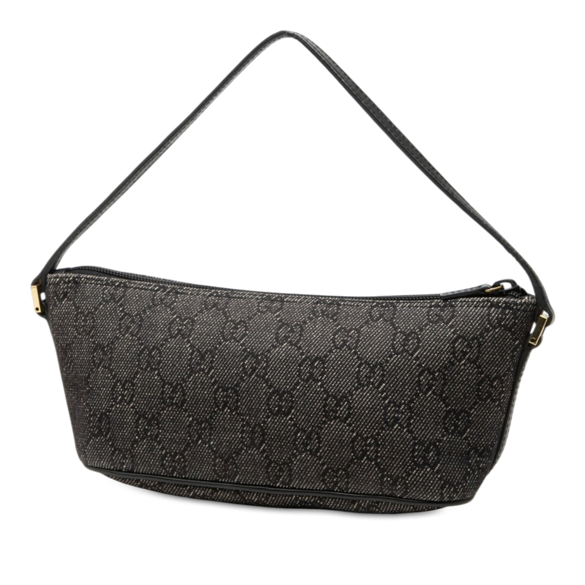 Shoulder Bag GG Boat Denim Grey (Pre-Owned)