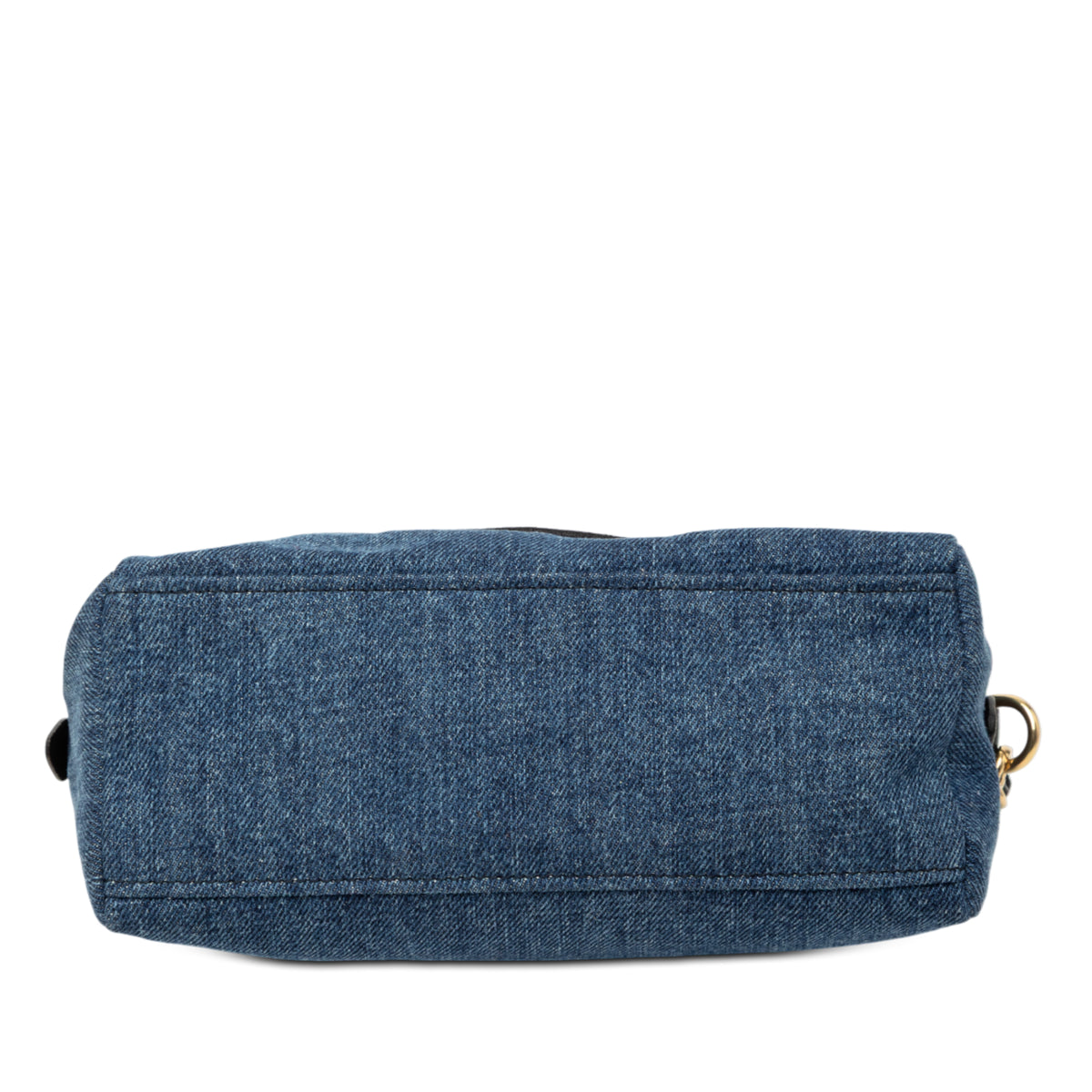 Miu Miu Wristlet Pouch Denim Blue, view 3
