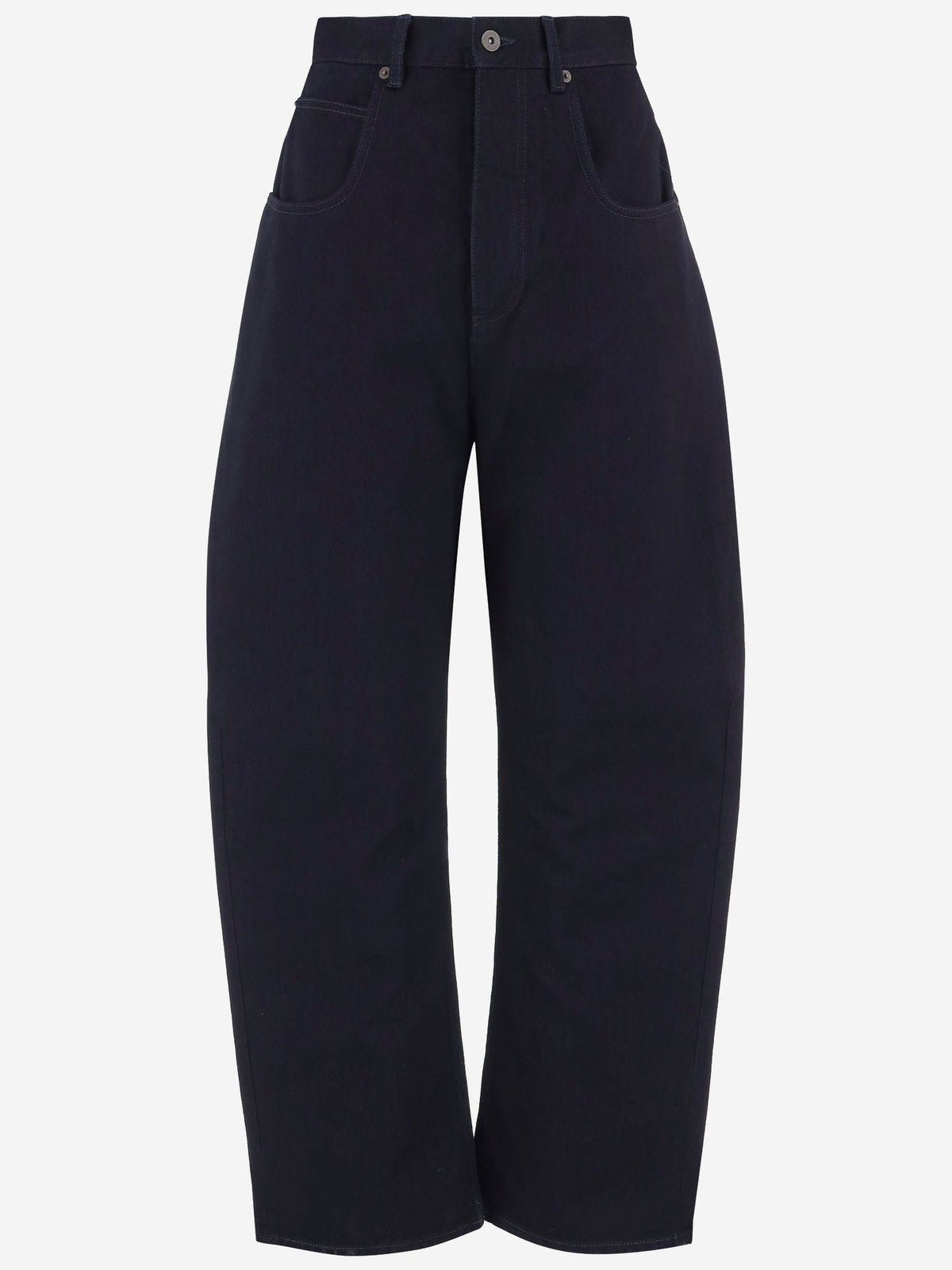 Curved Jeans in Dark Denim