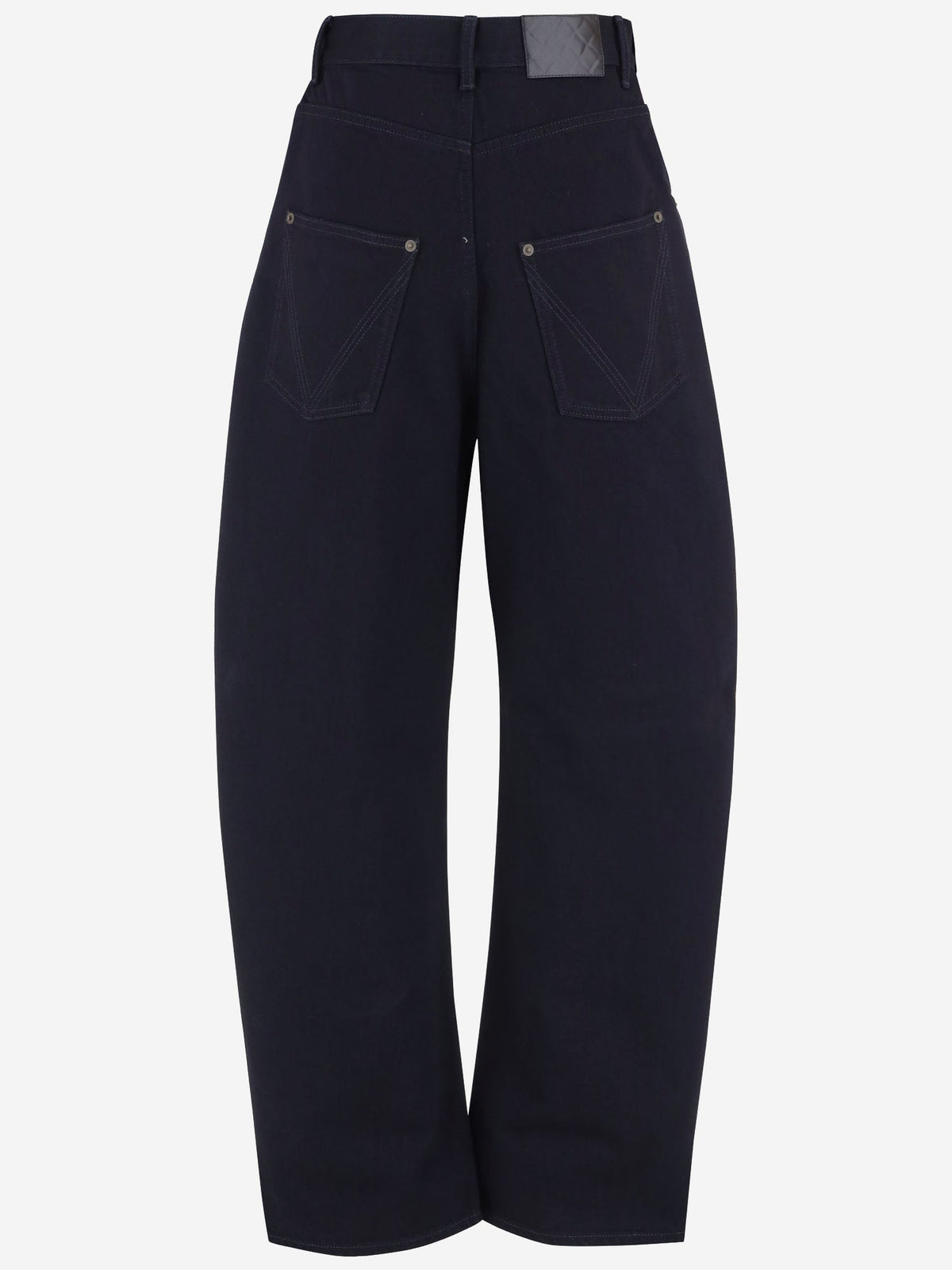 Curved Jeans in Dark Denim