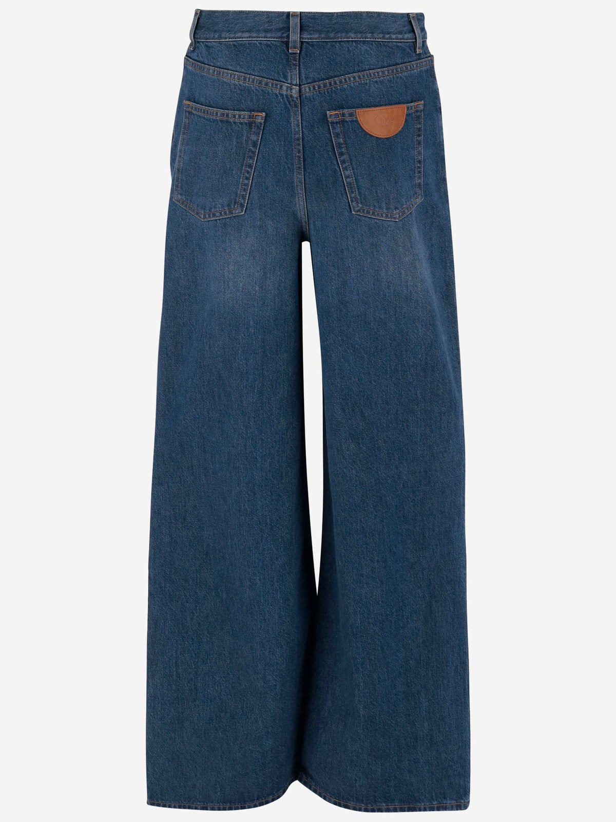 Chloé Jeans Cotton Denim Wide Leg, view 2