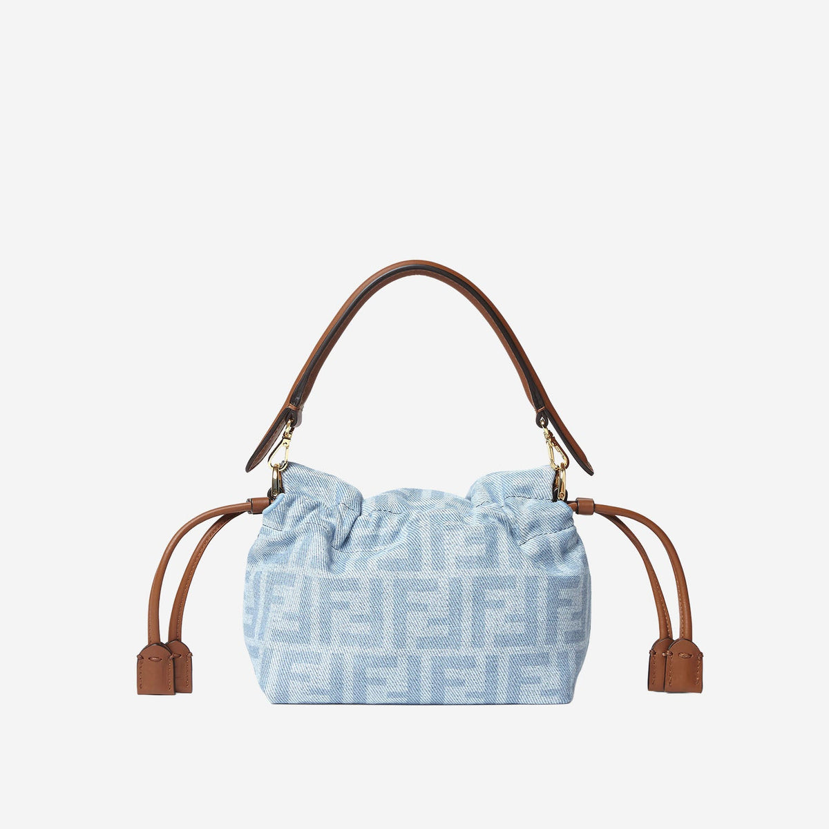 Baguette Denim Shoulder Bag