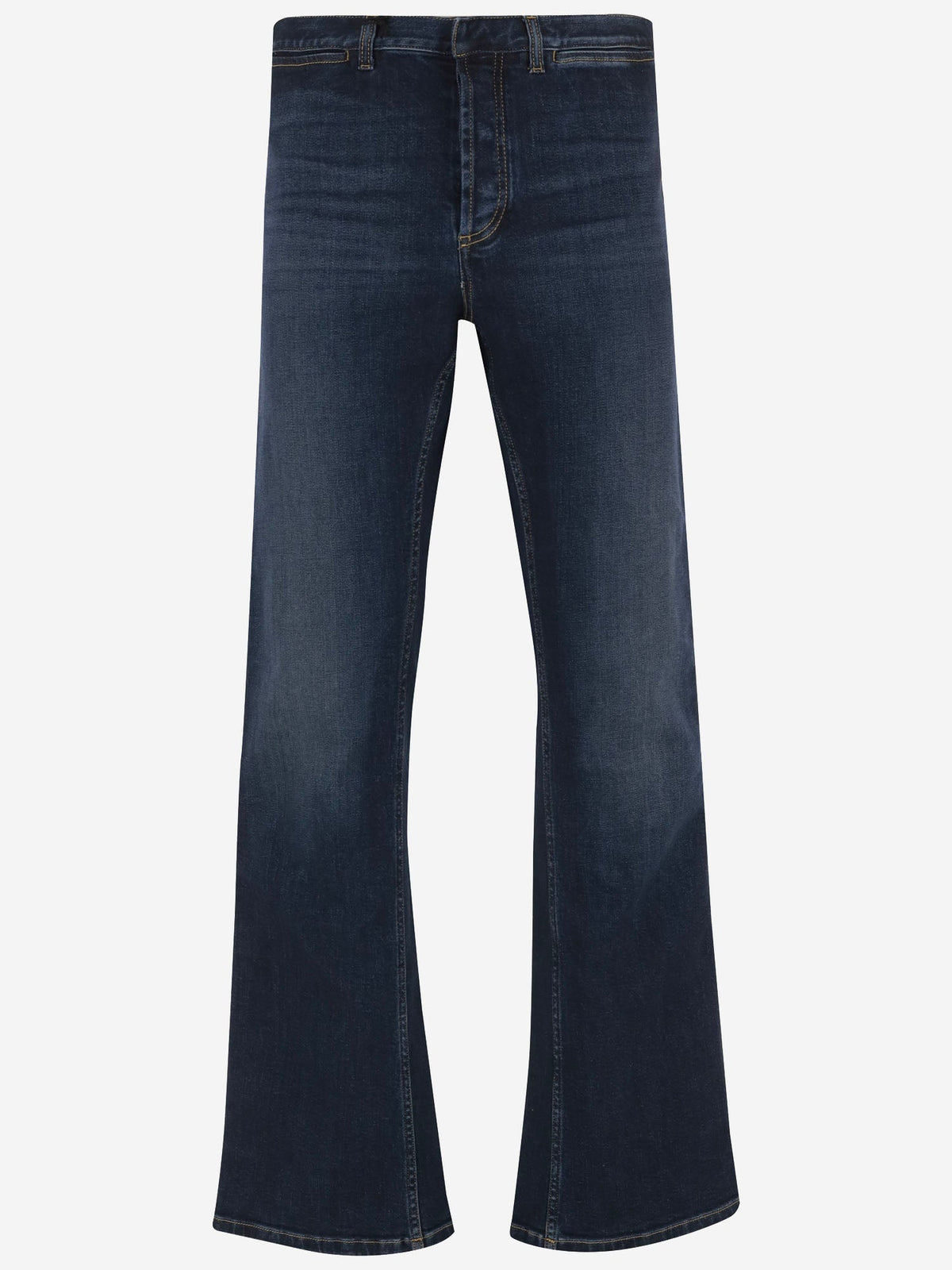 Bootcut Jeans in Dark Denim with Web Stripe