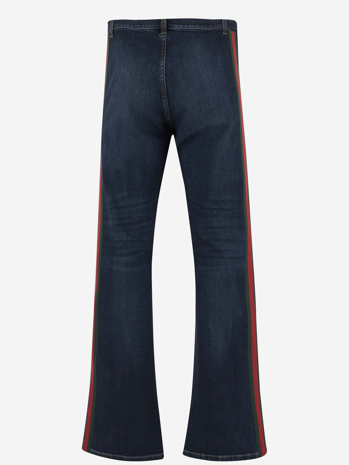 Bootcut Jeans in Dark Denim with Web Stripe