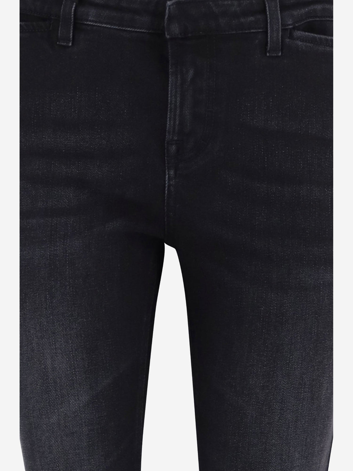 Flared Black Cotton Jeans