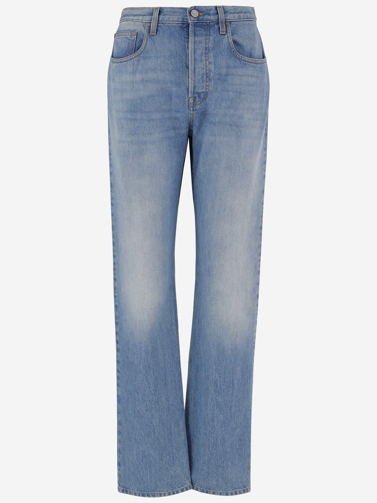 Straight Jeans in Light Wash