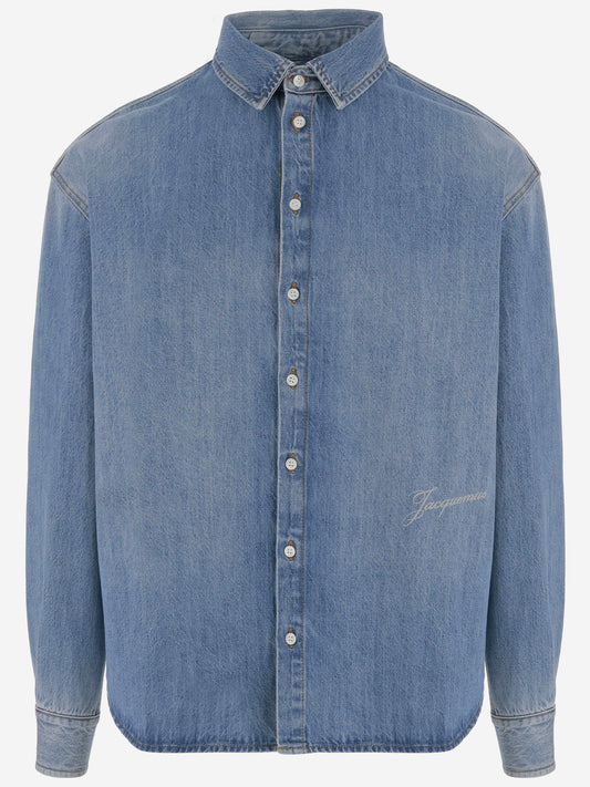 Light Denim Shirt with J Loop