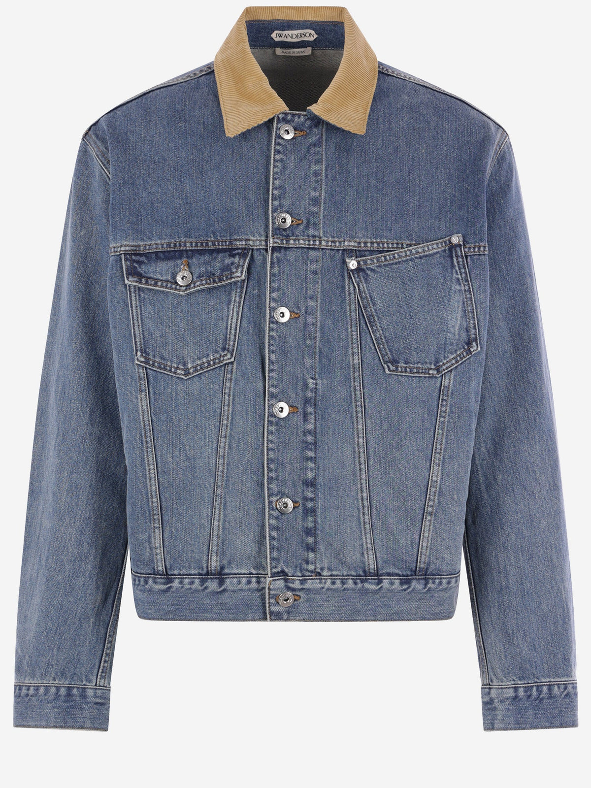 JW Anderson Cotton Denim Jacket With Corduroy Collar