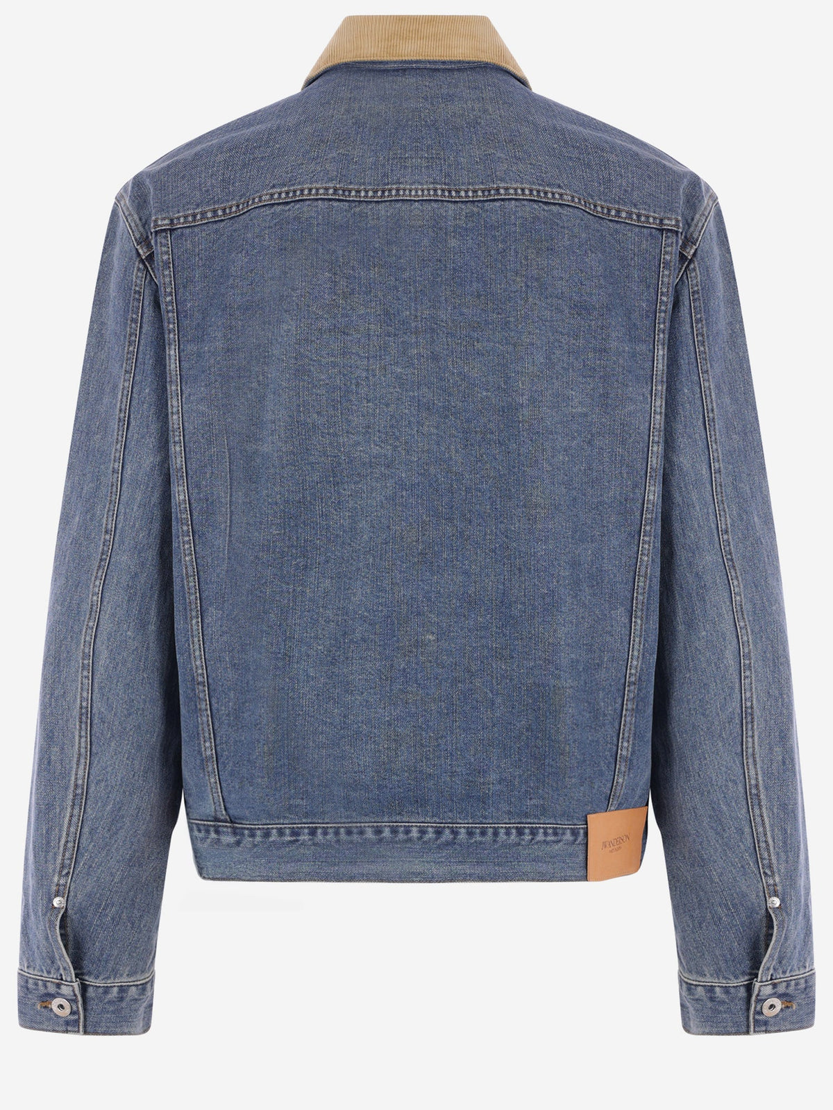 JW Anderson Cotton Denim Jacket With Corduroy Collar, view 2