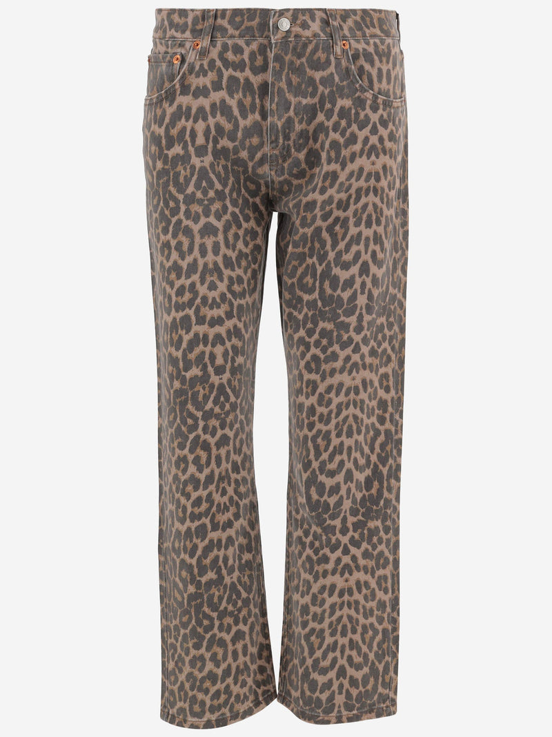 RE/DONE Jeans With Animal Print