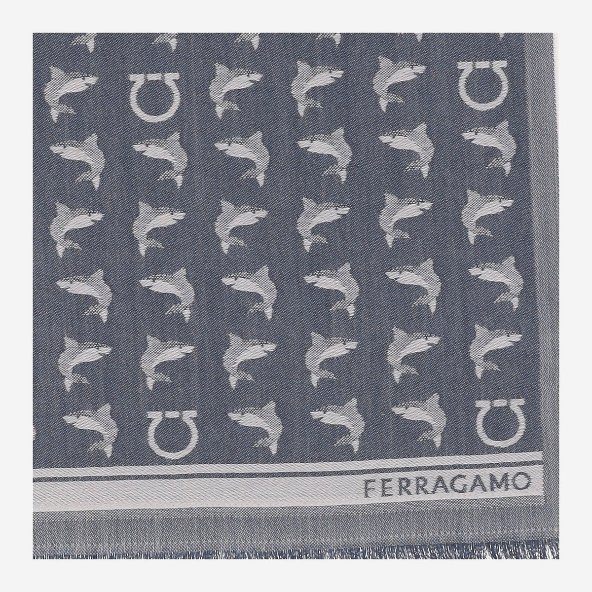 Scarf Washed Denim Wool