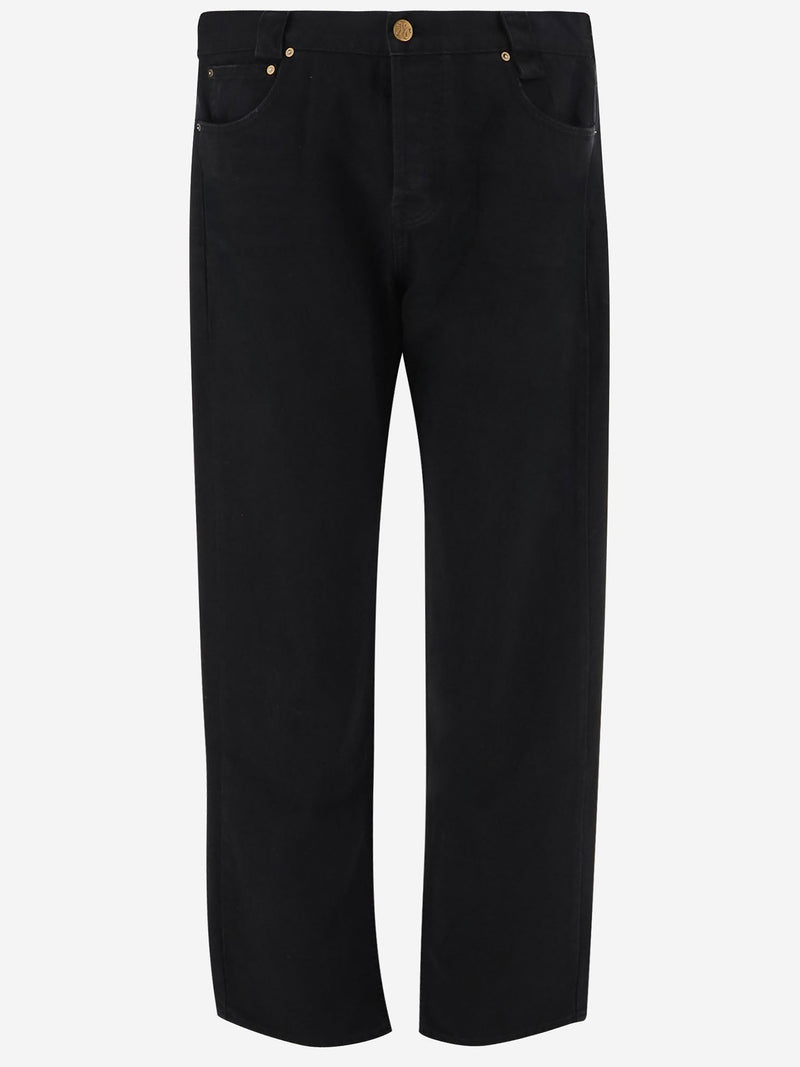 Cotton Jeans With Logo