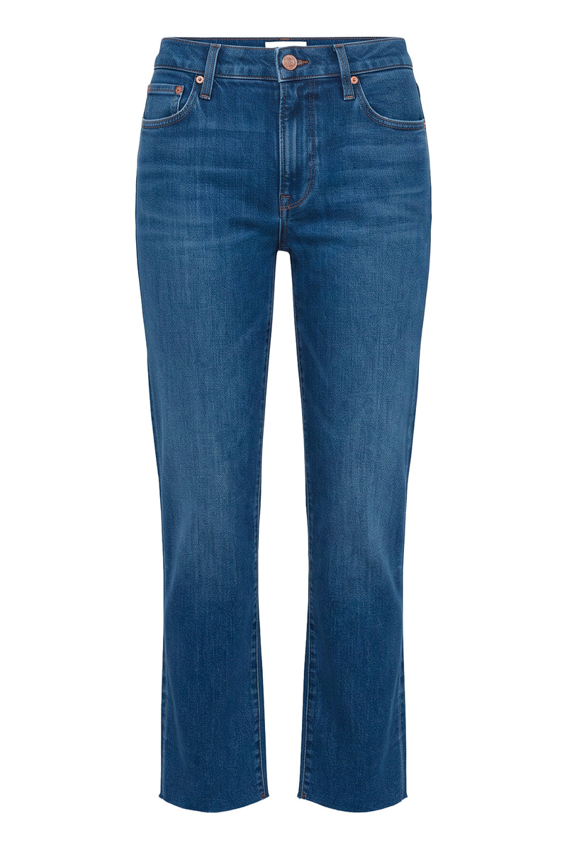 High-Rise Straight-Leg Jeans
