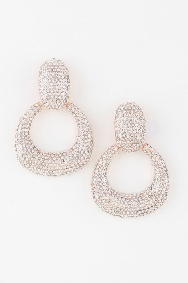 LINCOLN CENTER Bejeweled Hoop Drop Earrings: NYFW BYMANYC ® New York