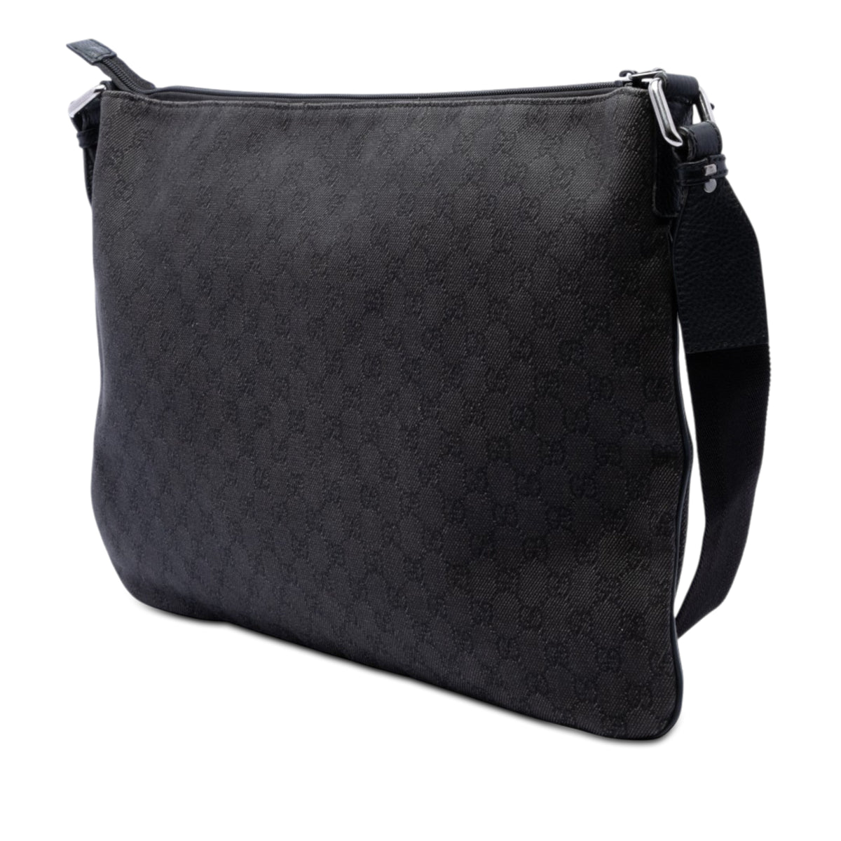 Crossbody Bag GG Denim Black (Pre-Owned)