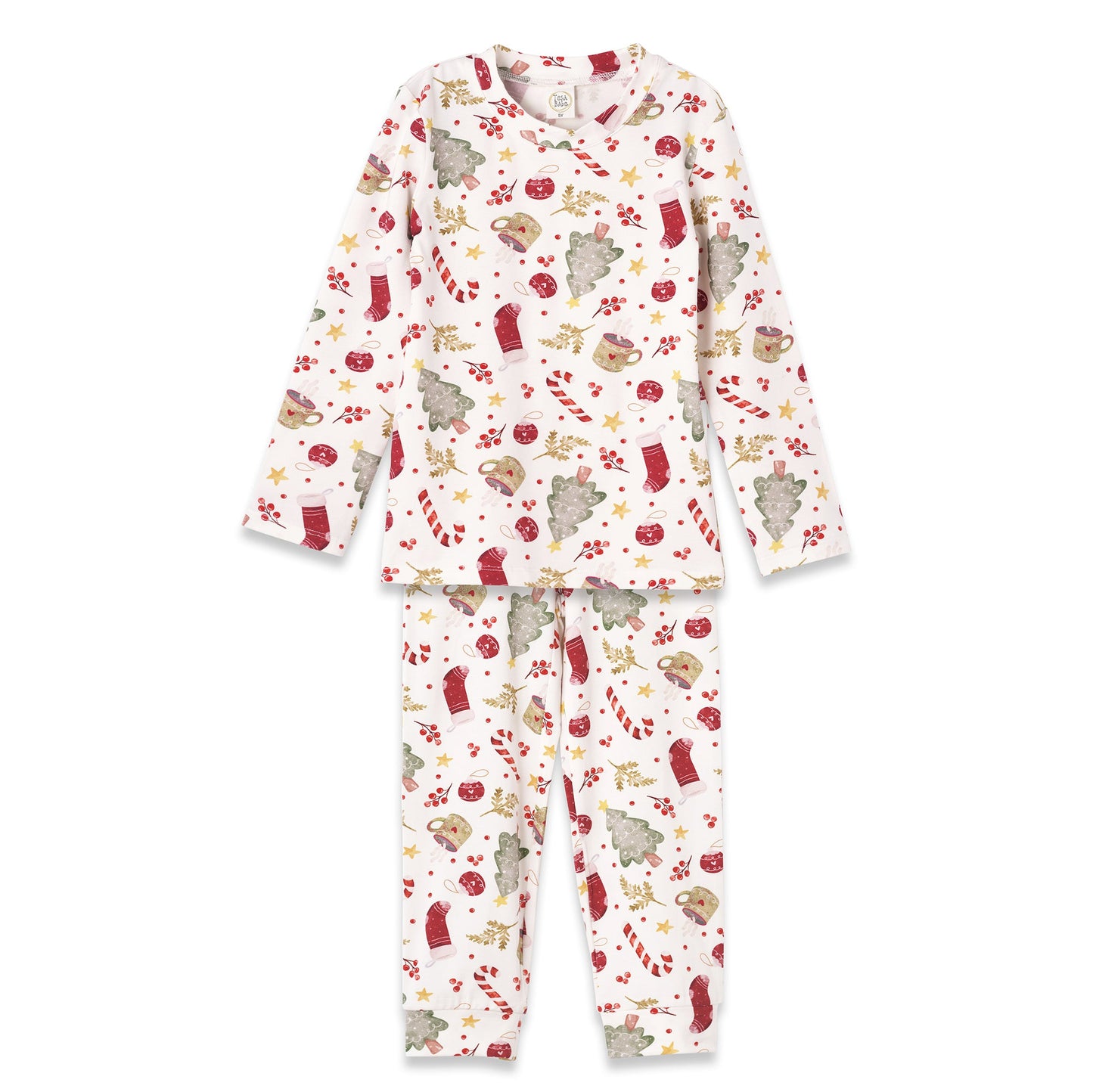 Kids’ Christmas Pajama Set – Soft Bamboo Holiday Sleepwear - Noel