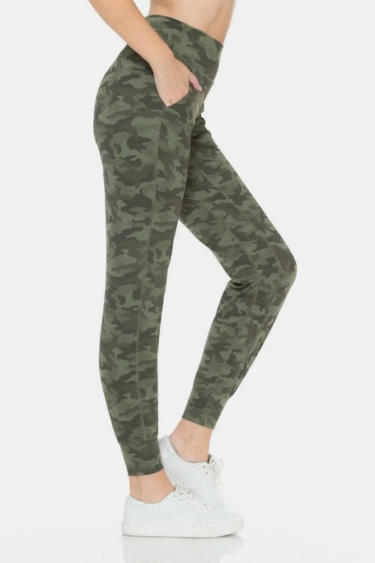 Trendsi Camo High Waist Leggings Women's Activewear Comfortable & Stylish