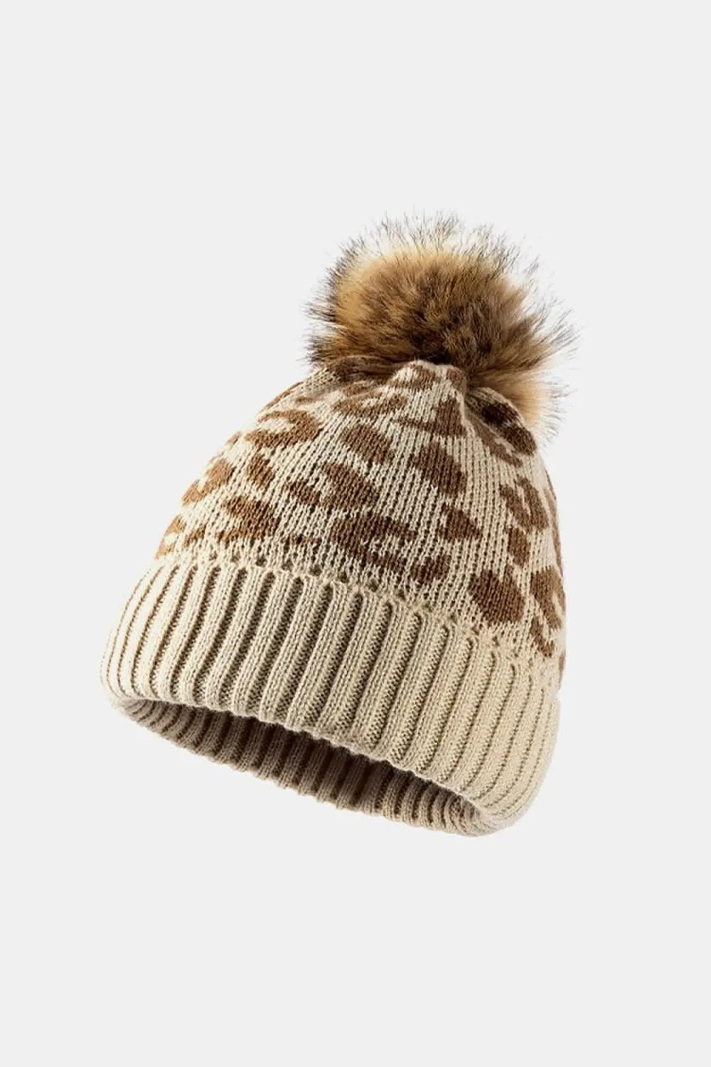 Trendsi Leopard Print Cuffed Beanie