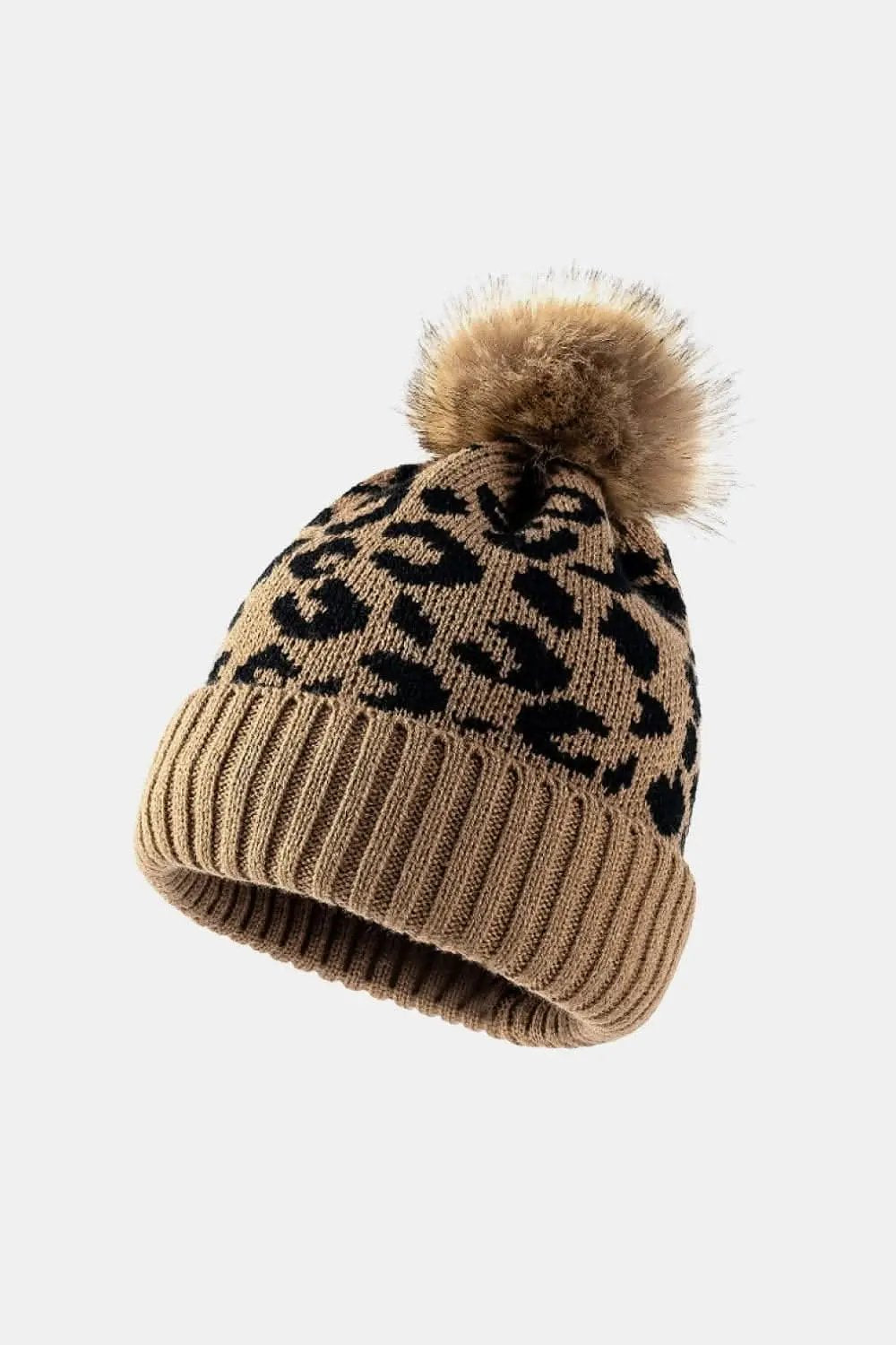 Trendsi Leopard Print Cuffed Beanie