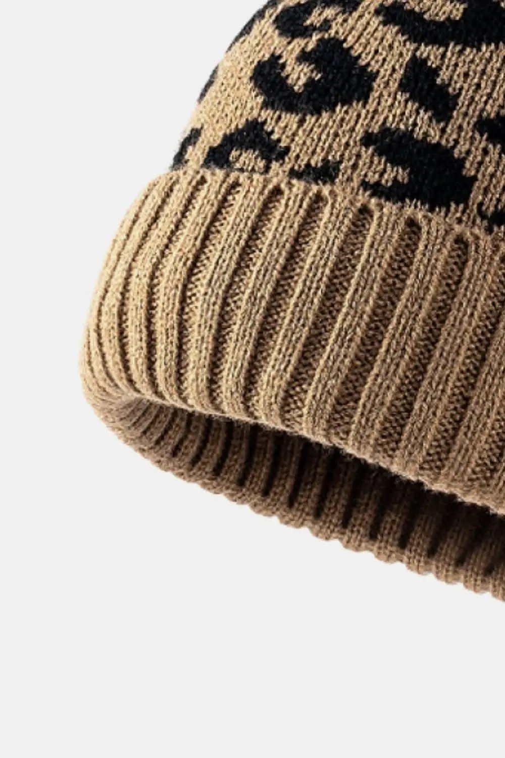 Trendsi Leopard Print Cuffed Beanie