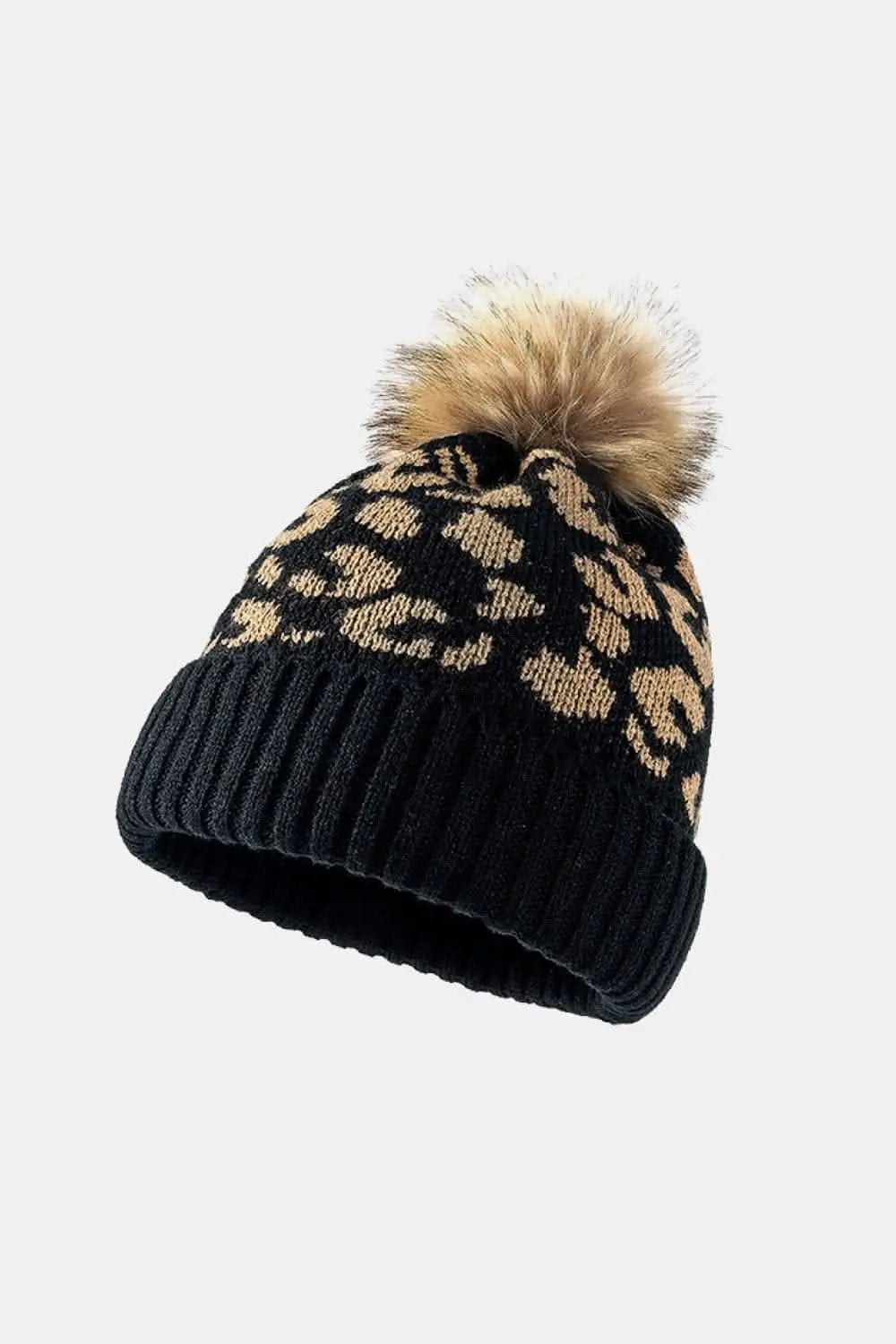 Trendsi Leopard Print Cuffed Beanie