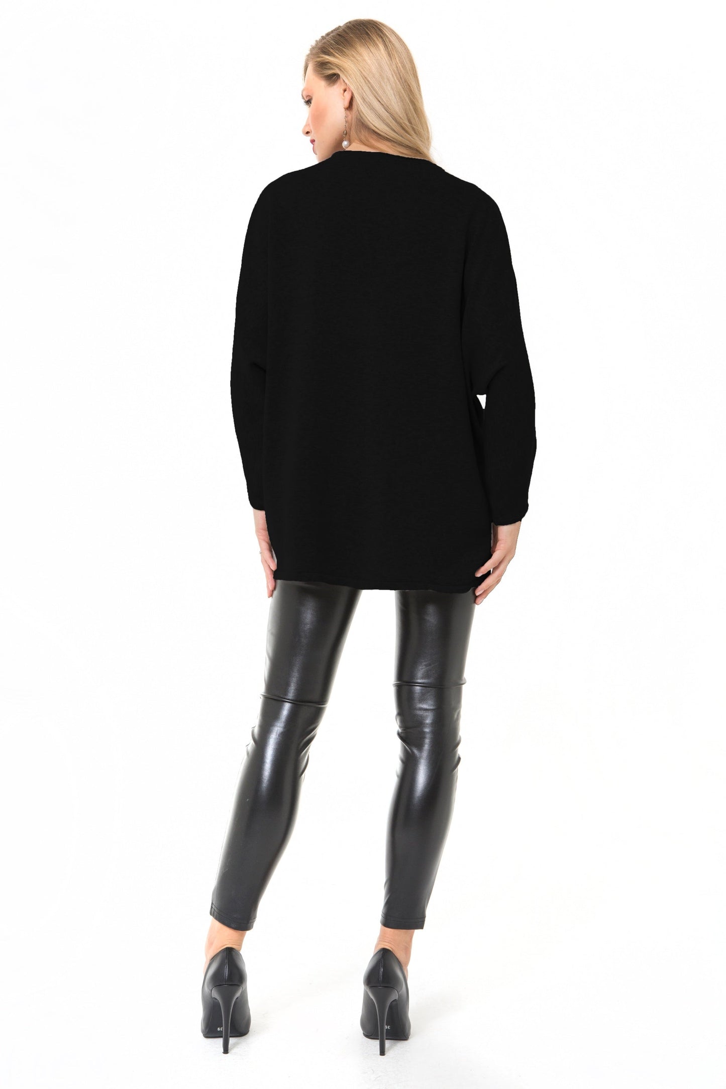 Let Loose Crossover Long Sleeve Maternity/Nursing Knit Top