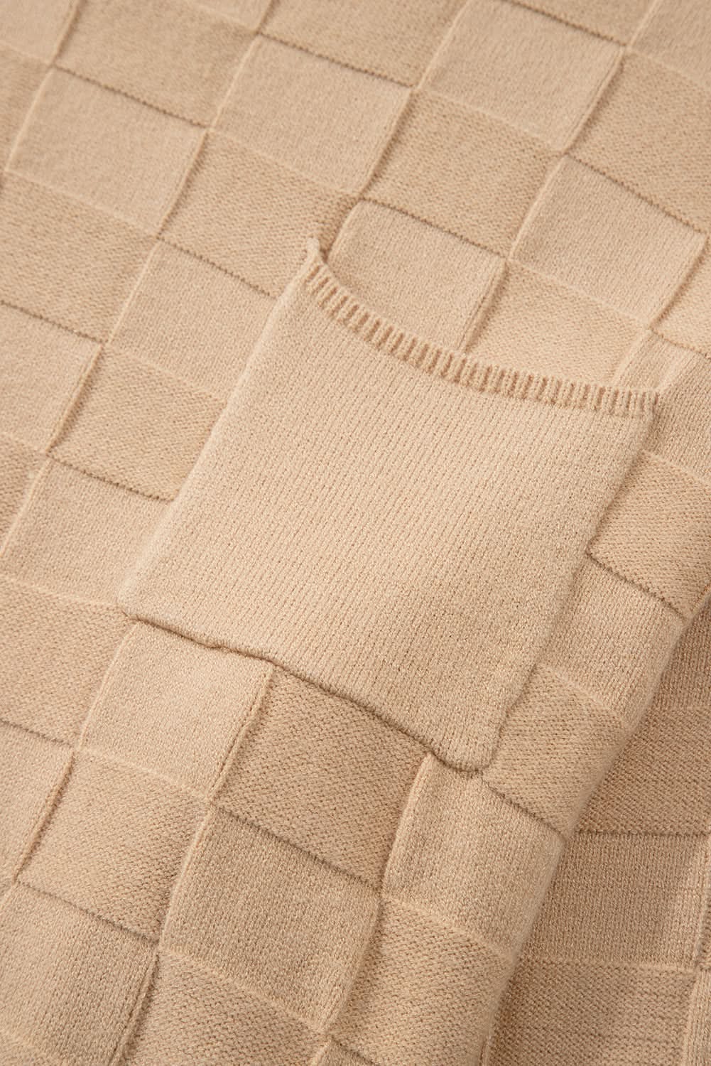 Love Salve Beige Knit Sweater Women's Daily Wear Pullover Modern Style Winter