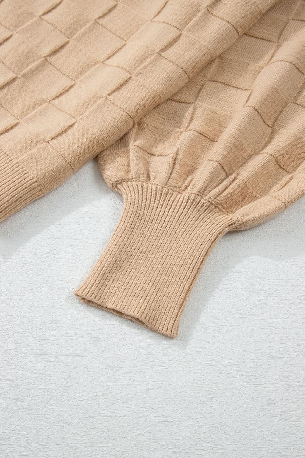 Love Salve Beige Knit Sweater Women's Daily Wear Pullover Modern Style Winter