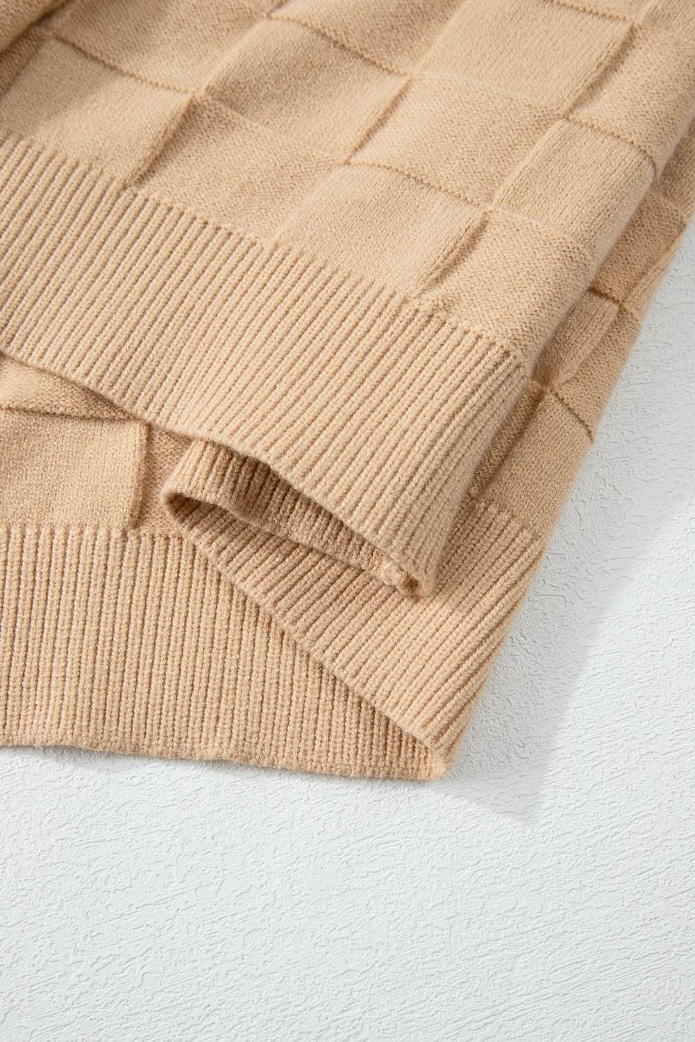 Love Salve Beige Knit Sweater Women's Daily Wear Pullover Modern Style Winter