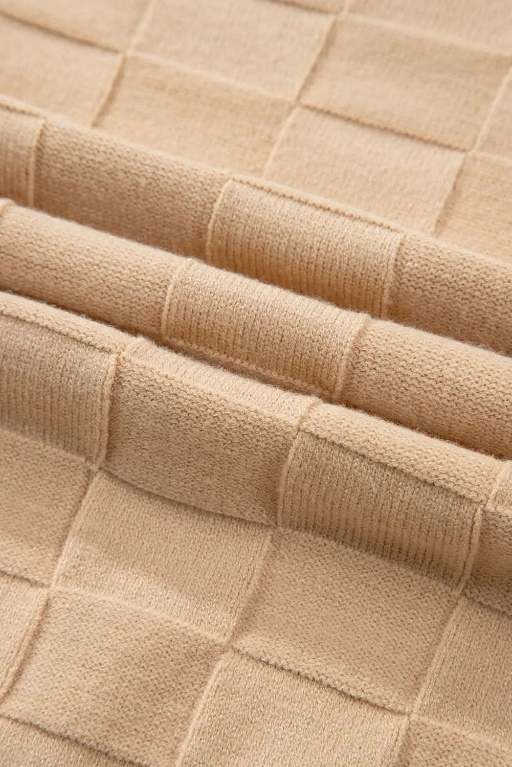 Love Salve Beige Knit Sweater Women's Daily Wear Pullover Modern Style Winter