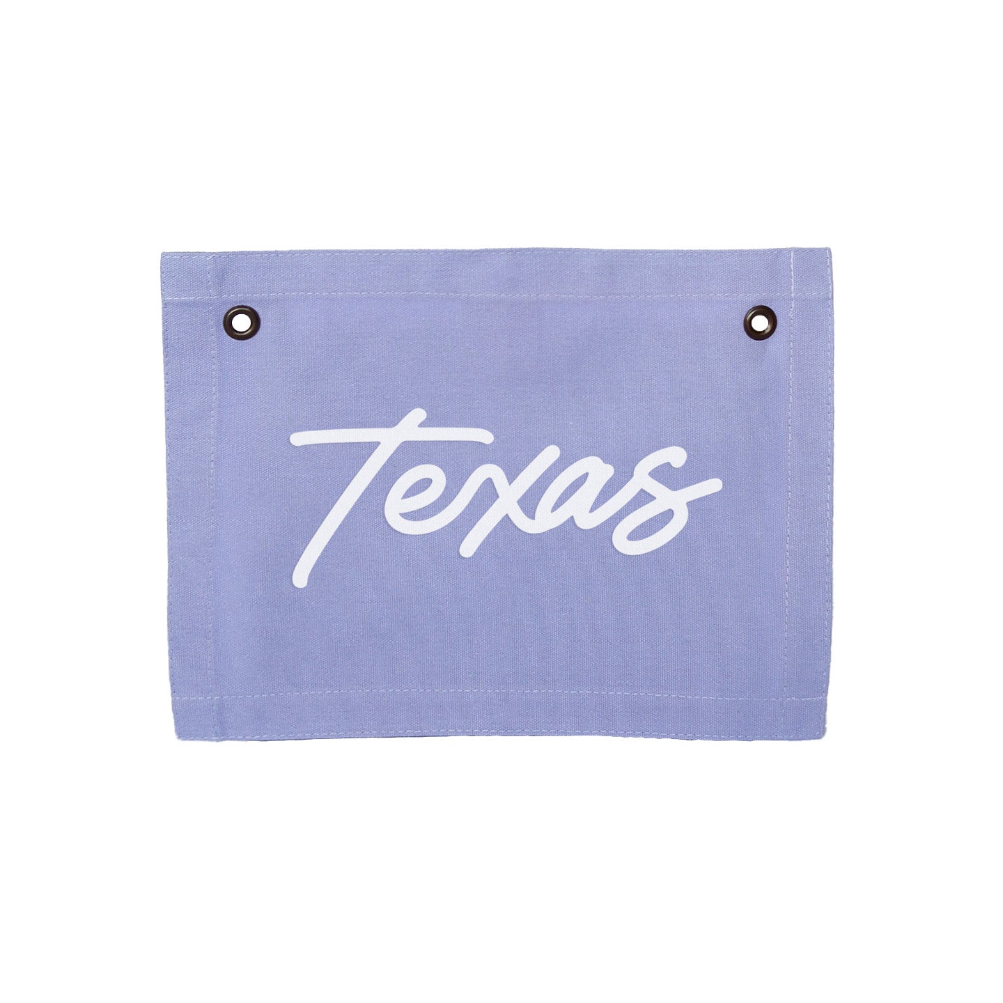 Texas Cursive Small Canvas Flag